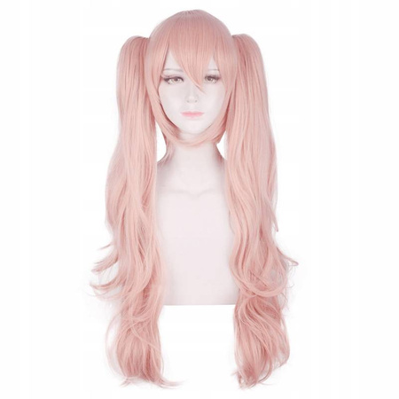 Peruka długa różowa cosplay Enoshima Junko Danganronpa anime