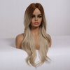 Peruka długa ombre blond brąz fale
