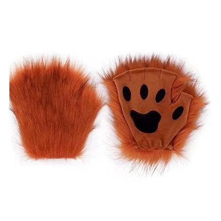 Przebranie lisa ogon pluszowa maska łapki na karnawał