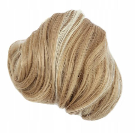 Doczepiany kok na gumce treska gęste włosy