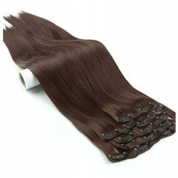 Doczepiane włosy clip-in jak naturalne 60cm 6 taśm