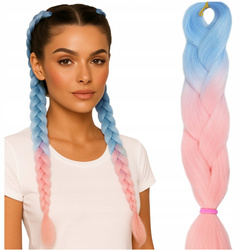 Włosy syntetyczne warkoczyki dredy ombre