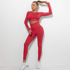 Komplet sportowy legginsy bezszwowe + top