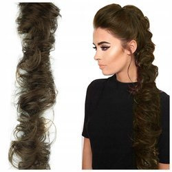 Doczepiany kucyk na gumce treska warkocz 80 cm