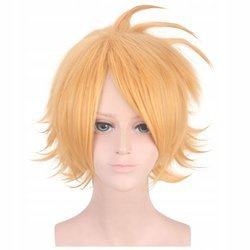Peruka blond anime cosplay Kaminari Denki manga