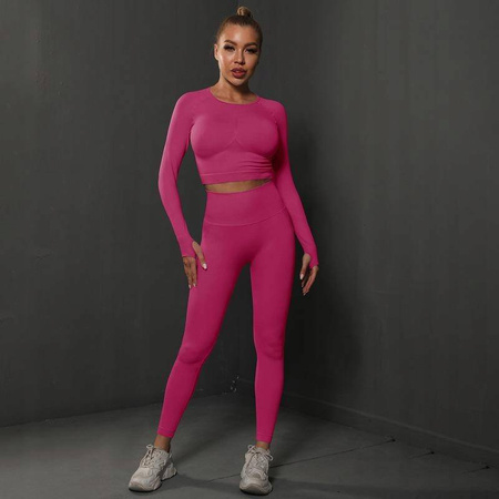 Komplet zestaw sportowy legginsy + top 