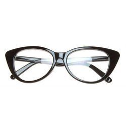 Okulary zerówki kocie oczy czarne