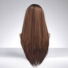Peruka długa prosta brąz lace front