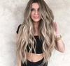 Peruka długa ombre blond brąz fale