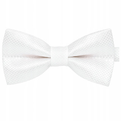 Muszka dziecięca w drobną kratkę - biała