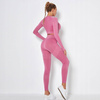 Komplet zestaw sportowy legginsy bezszwowe + top 