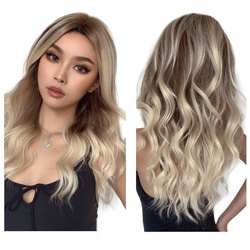 Peruka blond falowana lace front