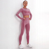 Komplet zestaw sportowy legginsy bezszwowe + top 