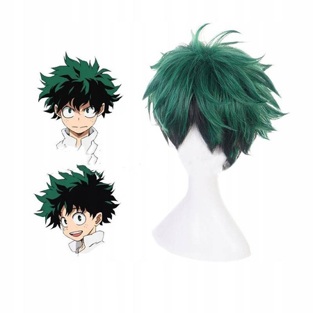 Peruka Izuku Midoriya Deku anime BNHA cosplay