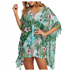 Pareo plażowe w kwiaty