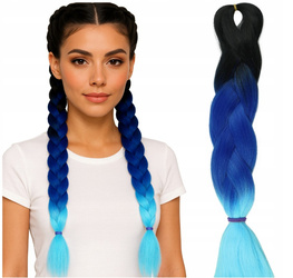Włosy syntetyczne kolorowe dredy warkocze ombre