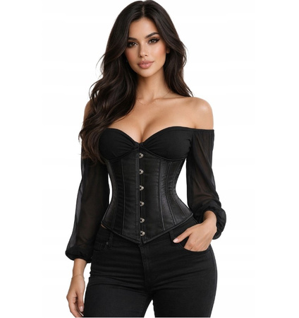 Gorset modelujący talię underbust - czarny