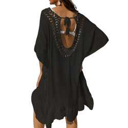 Pareo plażowe z falbanką tunika