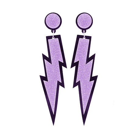 Strój zestaw lata 80. fioletowy 