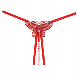 Stringi paseczki majtki haft motyl