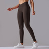 Legginsy sportowe z wysoki stanem i  marszczeniami