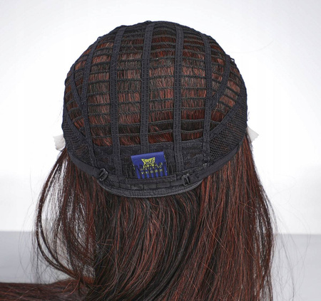Peruka długa prosta brąz lace front