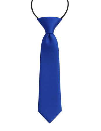 Krawat dziecięcy na gumce - chabrowy