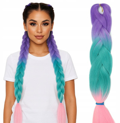 Włosy syntetyczne warkoczyki dredy ombre