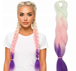 Włosy syntetyczne warkoczyki dredy ombre