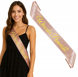 Szarfa na wieczór panieński gold rose