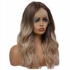 Peruka lace front blond brąz fale długie włosy