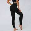 Legginsy sportowe push up wysoki stan karbowane