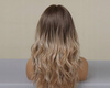 Peruka lace front blond brąz fale długie włosy
