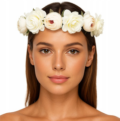 Wianek na włosy opaska wieczór panieński kwiaty