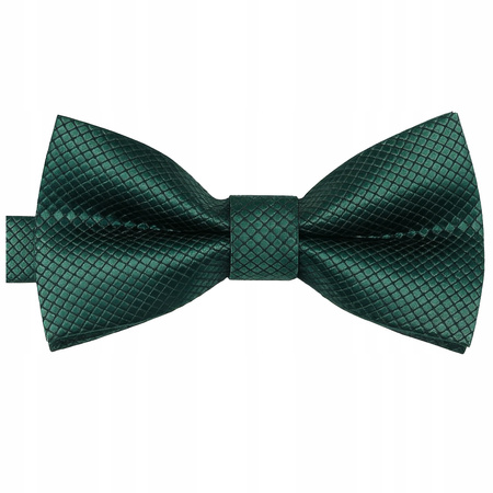 Muszka dziecięca w drobną kratkę - butelkowa zieleń