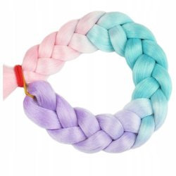 Włosy syntetyczne kolorowe dredy warkocze fluorescencyjne