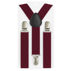 Szelki dziecięce 2,5 cm bordowe