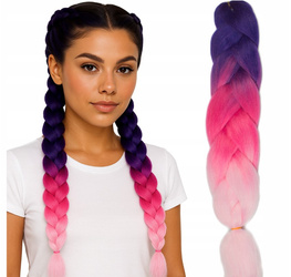 Włosy syntetyczne warkoczyki dredy ombre