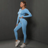 Komplet zestaw sportowy legginsy + top 
