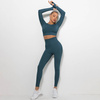 Komplet sportowy legginsy bezszwowe + top