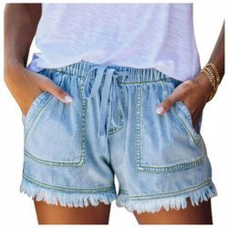 Spodenki jeans szorty jasny niebieski