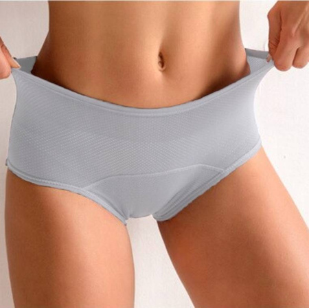 Majtki menstruacyjne szare nieprzeciekające 