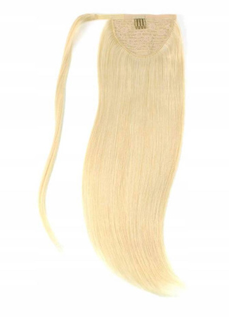 Doczepiany kucyk kitka proste naturalne włosy 40 cm