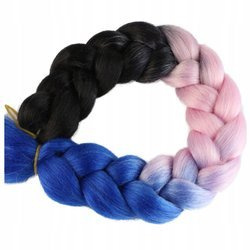 Włosy syntetyczne warkoczyki dredy ombre