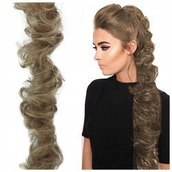 Doczepiany kucyk na gumce treska warkocz 80 cm