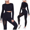 Komplet zestaw sportowy legginsy bezszwowe + top 