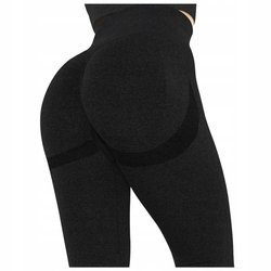 Legginsy sportowe push up wysoki stan fitness