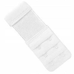 Przedłużenie do biustonosza haftka 2x3 gumka biały