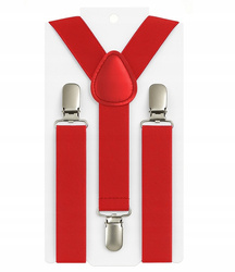 Szelki dziecięce 2,5 cm czerwone