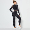 Komplet zestaw sportowy legginsy bezszwowe + top 